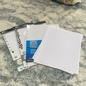 Happy planner and IQ360 letter size notes pages